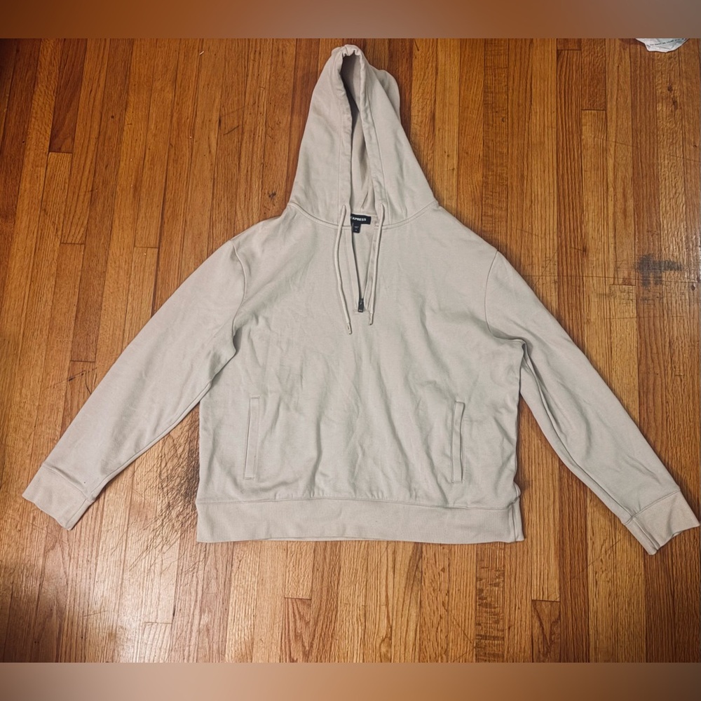 Men’s Express Quarter Zip Hooded Pullover With Defects Size XL
